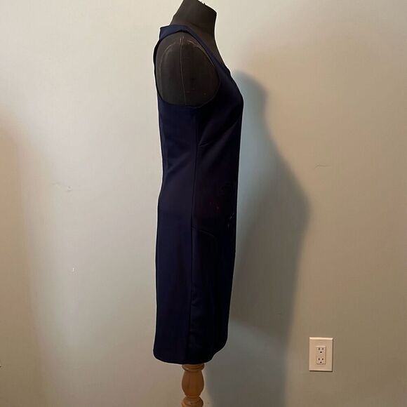 NWT Desigual Šaty Women's Navy Cut-Out Sleeveless Racerback Mini Dress - Picture 6 of 8